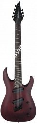 JACKSON X Series Dinky Arch Top DKAF7 MS, Dark Rosewood, Stained Mahogany электрогитара 7 стр., мультимензурная, цвет багровый - фото 92007