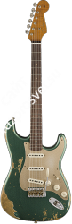 FENDER LIMITED EDITION HEAVY RELIC '59 ROASTED STRAT, AGED SHERWOOD GREEN METALLIC электрогитара HEAVY RELIC '59 ROASTED STRAT, - фото 92037
