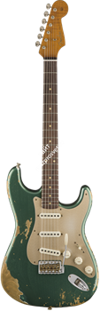 FENDER LIMITED EDITION HEAVY RELIC '59 ROASTED STRAT, AGED SHERWOOD GREEN METALLIC электрогитара HEAVY RELIC '59 ROASTED STRAT, - фото 92038