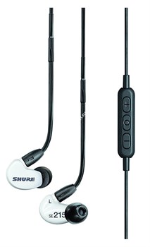 SHURE SE215SPE-W-BT1-EFS беспроводные внутриканальные Bluetooth наушники с одним динамическим драйвером, белые. - фото 92187