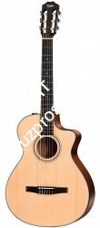TAYLOR 312ce-N 300 Series,Nylon гитара электроакустическая классическая, форма корпуса Grand Concert, кейс - фото 92533