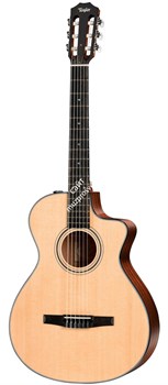 TAYLOR 312ce-N 300 Series,Nylon гитара электроакустическая классическая, форма корпуса Grand Concert, кейс - фото 92534