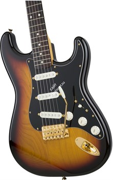 FENDER Made in Japan Traditional 60s Stratocaster® with Gold Hardware, Rosewood, 3-Color Sunburst Электрогитара, 3-х цветный сан - фото 92980