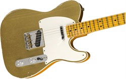 FENDER 2018 LTD RELIC® DOUBLE ESQUIRE® 'SPECIAL' - AGED AMBER W/AGED AZTEC GOLD TOP Электрогитара с кейсом, цвет янтарный/золоти - фото 93068
