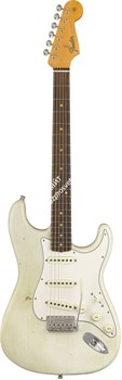 FENDER 2018 POSTMODERN STRAT® RW - JOURNEYMAN RELIC® - AGED OLYMPIC WHITE Электрогитара с кейсом, цвет кремовый - фото 93162