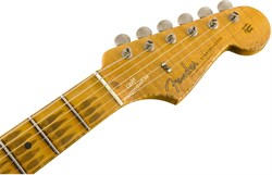 FENDER 2018 HEAVY RELIC® 1958 STRATOCASTER® - AGED WHITE BLONDE Электрогитара с кейсом, цвет кремовый - фото 93195