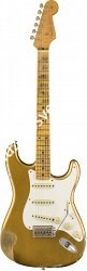 FENDER 2018 HEAVY RELIC® 1958 STRATOCASTER® - AGED HLE GOLD Электрогитара с кейсом, цвет золотистый - фото 93201