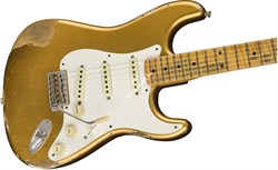 FENDER 2018 HEAVY RELIC® 1958 STRATOCASTER® - AGED HLE GOLD Электрогитара с кейсом, цвет золотистый - фото 93203