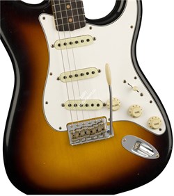 FENDER 2018 JOURNEYMAN RELIC® 1964 STRATOCASTER® - FADED 3-COLOR SUNBURST Электрогитара с кейсом, 3-х цветный санберст - фото 93209