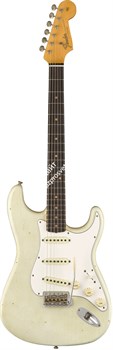 FENDER 2018 JOURNEYMAN RELIC® 1964 STRATOCASTER® - AGED OLYMPIC WHITE Электрогитара с кейсом, цвет кремовый - фото 93217