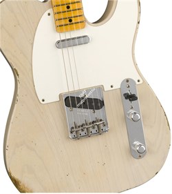 FENDER 2018 RELIC® 1954 TELECASTER - AGED WHITE BLONDE Электрогитара с кейсом, цвет кремовый - фото 93274