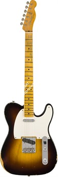 FENDER 2018 RELIC® 1954 TELECASTER - WIDE FADE 2-COLOR SUNBURST Электрогитара с кейсом, двухцветный санберст - фото 93282