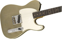 FENDER 2018 JOURNEYMAN RELIC® 1959 CUSTOM ESQUIRE® - AGED INCA SILVER Электрогитара с кейсом, цвет серебристый - фото 93303