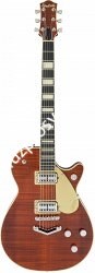 GRETSCH G6228FM PRO PE JET BT BBN электрогитара, топ огненный клен, цвет красный матовый - фото 93878