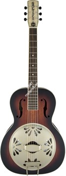 GRETSCH G9240 Alligator™ Round-Neck, Mahogany Body Biscuit Cone Resonator Guitar, 2-Color Sunburst Резонаторная гитара, цвет сан - фото 94478
