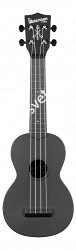 WATERMAN by KALA KA-SWB-BK Укулеле, форма корпуса - сопрано, материал - АБС пластик, цвет - чёрный матовый, чехол в комплекте - фото 95014