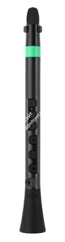 NUVO DooD (Black/Green) блок-флейта DooD, материал - пластик, цвет - чёрный/зелёный, в комплекте - кейс, запасные трости - фото 95465