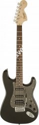 FENDER SQUIER AFFINITY STRATOCASTER HSS LRL MONTEGO BLACK METALLIC электрогитара, накладка лаурэль, цвет черный - фото 96027