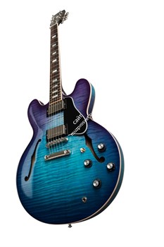 GIBSON 2019 ES-335 Figured, Blueberry Burst Blueberry Burst гитара полуакустическая, цвет санберст в комплекте кейс - фото 96107