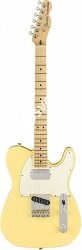 FENDER AMERICAN PERFORMER TELECASTER® WITH HUMBUCKING, MN, VINTAGE WHITE электрогитара, цвет жёлтый, в комплекте чехол - фото 96593