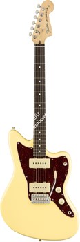 FENDER AMERICAN PERFORMER JAZZMASTER®, RW, VINTAGE WHITE электрогитара, цвет жёлтый, в комплекте чехол - фото 96614