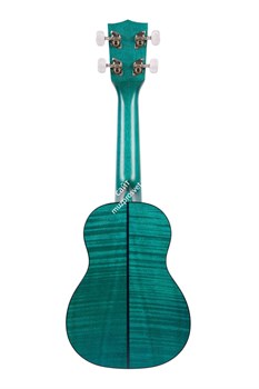 KALA KA-SEMB Kala Soprano Exotic Mahogany Blue Ukulele укулеле, форма корпуса - сопрано, цвет морской волны - фото 96811