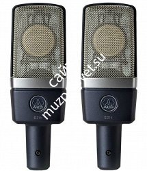AKG C214ST стерео пара отобраных микрофонов C214 с максимально схожими характеристиками - фото 96952