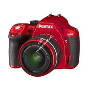 Фотокамера Pentax K-50 Kit + объектив DA L 18-55 WR красный