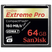 Sandisk Extreme Pro CompactFlash 64Gb (160/150 Mb/s)