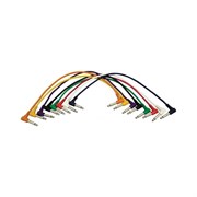 ONSTAGE PC18-17QTR-R - комплект кабелей, 6,3 джек угловой &lt;-> 6,3 джек угловой , 43см ,(8 цветов)
