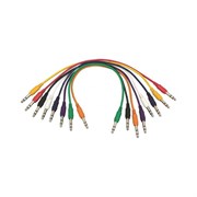 ONSTAGE PC18-17TRS-S - комплект кабелей 6,3 джек стерео  &lt;-> 6,3 джек стерео, 43 см, (8 цветов)