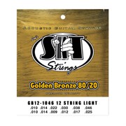 SIT Strings GB121046 - Струны для 12-струнной акустической гитары 10-46, обмотка 80%медь-20%цинк