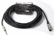 INVOTONE ACM1110/BK - микрофонный кабель,  XLR(папа) <-> XLR(мама),  10 м (черный)