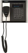 QSC PS-400H настенная пейджинговая станция Q-Sys, 4 программируемых кнопок (A-D); с ручным микрофоном (H)