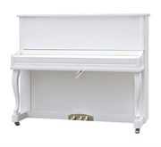 Sam Martin UP123WH Пианино акустическое, 7 1/3 октавы, 88 клавиш, цвет белый, банкетка