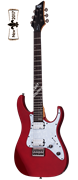 Schecter BANSHEE-6 SGR M RED Гитара электрическая, 6 струн, корпус липа, гриф клен, лады 22 Medium