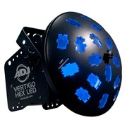 American DJ Vertigo HEX LED Cветодиодный дискотечный прибор, два 12 Вт 6-в-1 (RGBCAW) Hex Color LED