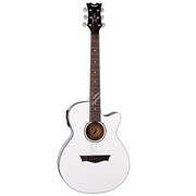 DEAN AX PE CWH - электроакустическая гитара с вырезом, цвет белый