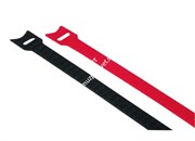 CT30 Black Стяжка для кабеля, в виде текстильное ленты "липучки". длинна 30 см. цвет: черный.
