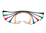 ROXTONE PTC005/0,15  Набор Межблочных кабелей, Диаметр: 5mm, 2x6,3mm mono Jack, поставляется в наборе 6 цветов, 0,15м.