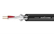 ROXTONE MC010/100 Black Симметричный микрофонный кабель из бескислородной меди 100м на картонной катушке, 2x0,30мм2., D 6,5мм, AWG: 22., 95% экранирование (сетка из луженой медной проволоки 128х0,10мм), цвет: Черный. Температурный режим эксплуатации: -20/