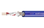 ROXTONE MC080/100 TBlue Симметричный микрофонный кабель из бескислородной меди в катушке (100м), 2х0,25мм2., 95% экр (Спираль из луженой медной проволоки 32x0,12mm и мишурные нити 40х0,20мм)., AWG: 23, D: 6,8мм, Цвет: Прозрачный синий, Температурный режим
