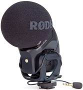 RODE Stereo VideoMic стерео накамерный микрофон  для использования совместно с цифровыми видеокамерами, диаграмма направленности: суперкардиоида, частотный диапазон: 40Гц-20кГц, выходной импеданс: 200 Ом, сигнал/шум: 74 дБ (1 кГц на 1 Па), эквивалентный ш
