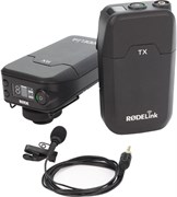 RODE Filmmaker Kit  накамерная цифровая система RODELink 2,4 ГГц,  портативный  передатчик TX-Belt, накамерный/поясной приемник RX-Cam, кабель Captive TRS Cable, петличный микрофон Lavalier, ветрозащита WSLAV, клипса-держатель LAV-CLIP для петличного микр