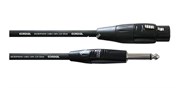 Cordial CIM 5 FP микрофонный кабель XLR female/джек моно 6.3мм, 5.0м, черный