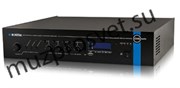 Профессиональный микшер-усилитель cо встроенным модулем источника сигнала (MP3/FM/Bluetooth) и 4-мя управляемыми спикерными зонами. Используется для качественных систем трансляции фоновой музыки и оповещения, 240W/100V, 3 line in, 2 mic/line in (настраива