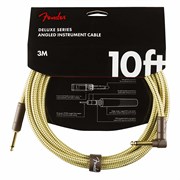 FENDER DELUXE 10' ANGL INST CBL TWD инструментальный кабель, твид, 10' (3,05 м)