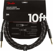 FENDER DELUXE 10&#39; INST CBL BTWD инструментальный кабель, черный твид, 10&#39; (3,05 м)