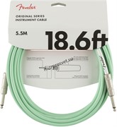 FENDER 18.6' OR INST CABLE SFG инструментальный кабель, зеленый, 18,6' (5,7 м)