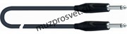 QUIK LOK S198-3AM BK готовый инструментальный кабель серии Professional, длина 3 метра, прямые разъёмы Jack mono Amphenol, черн